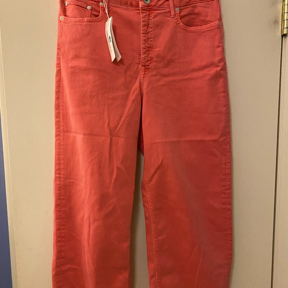 NWT Women's Tangerine, orange jeans pants sz 31. High rise wide leg